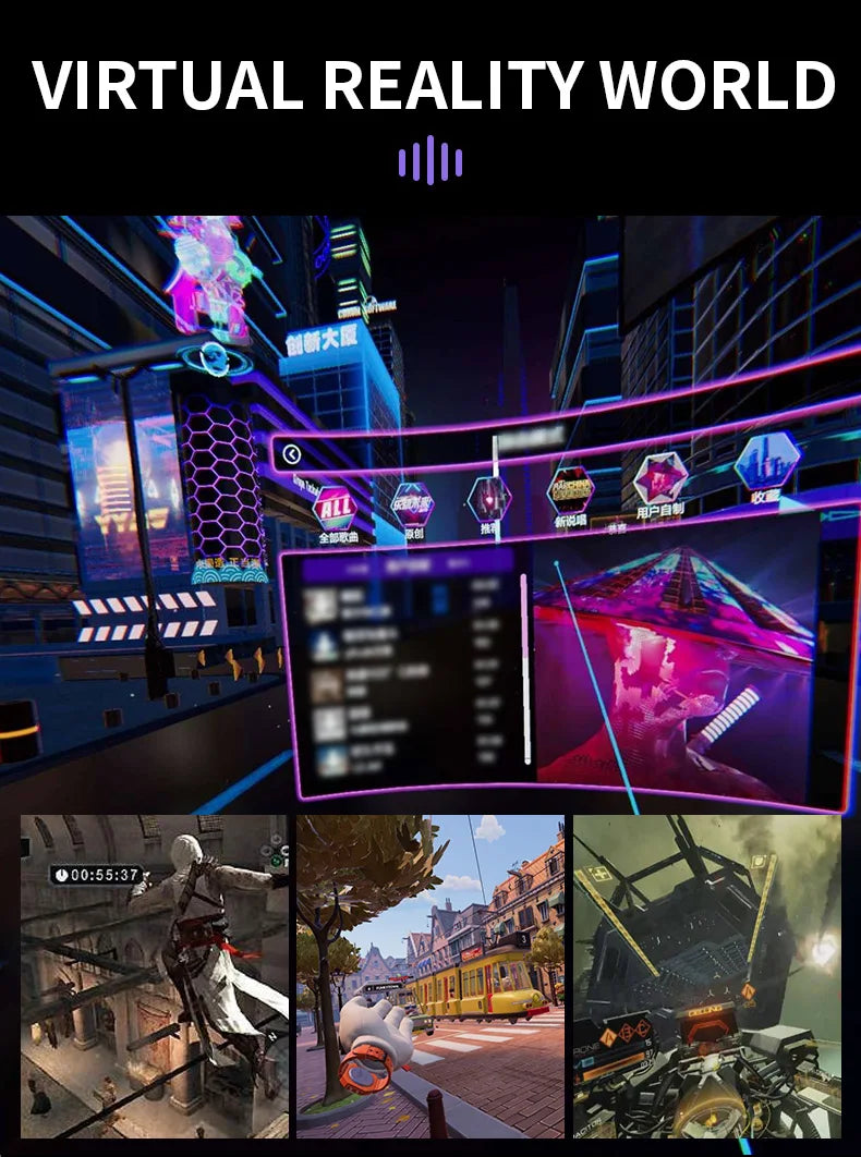 3D Virtual Reality Glasses Headset for Smartphones