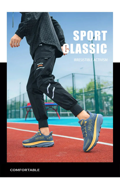 Men's Breathable Mesh Running Shoes for Outdoor Use