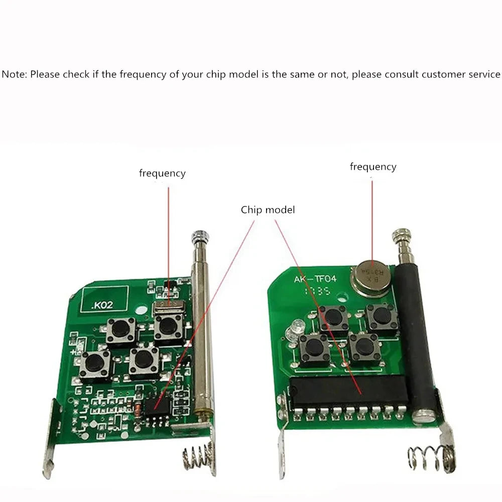 433MHz Universal Garage Door Remote