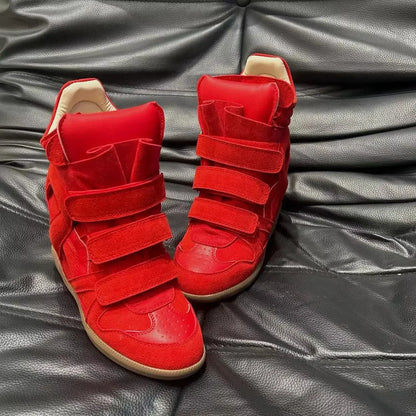 Women's Genuine Leather Ankle Boots with Hidden Heel
