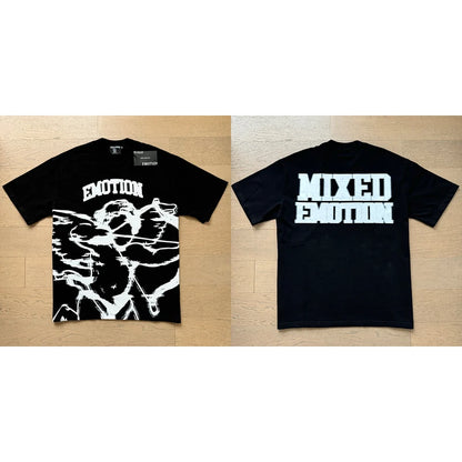 Mixed Emotion Cotton T-Shirt for Couples with Angel Print