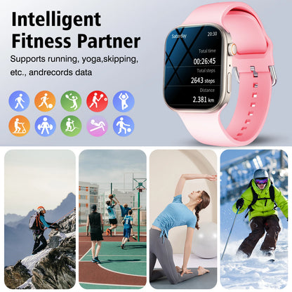 Smart Watch Fitness Tracker with Bluetooth Call Function