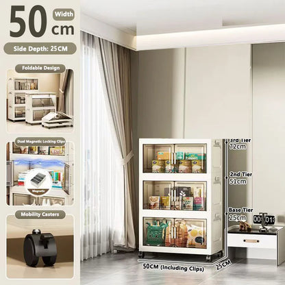Large Capacity Plastic Folding Storage Cabinet