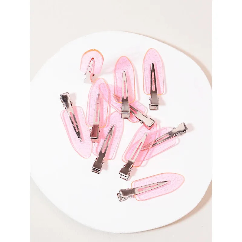 10pcs Transparent Hair Clips for Styling Wigs