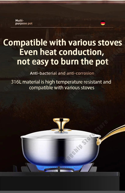 28cm Stainless Steel Non-Stick Frying Pan