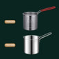 Stainless Steel Deep Fryer with Strainer Basket