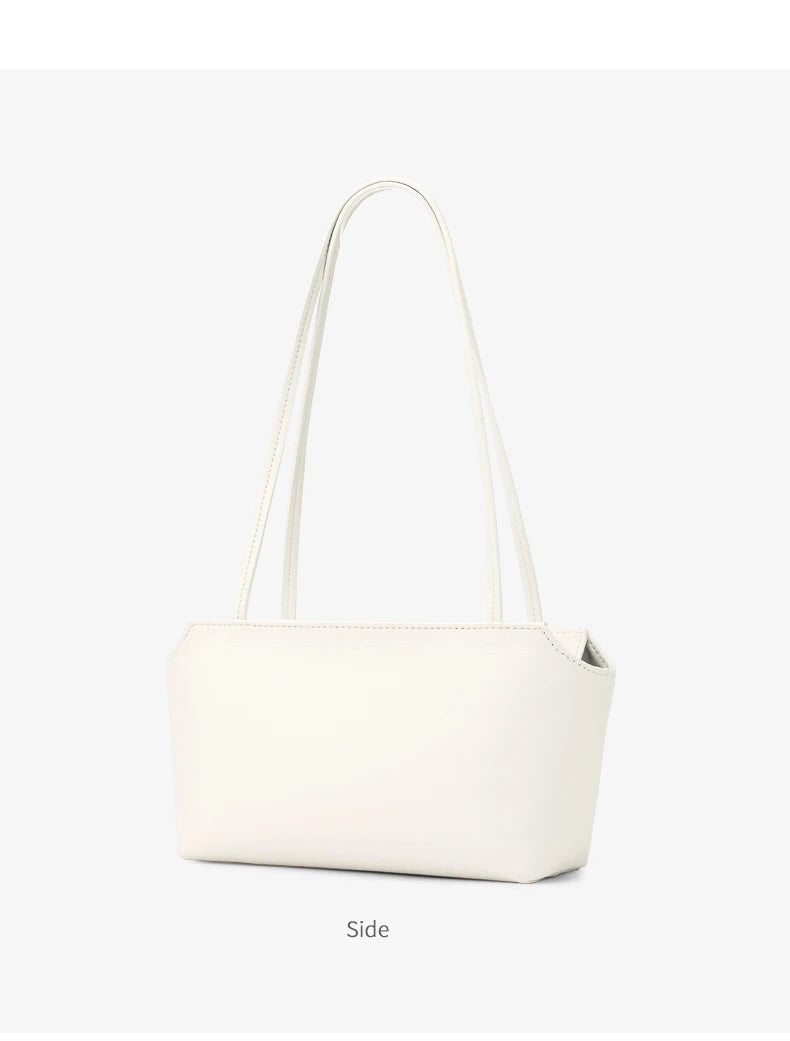 Genuine Cowhide Leather Mini Shoulder Tote Bag