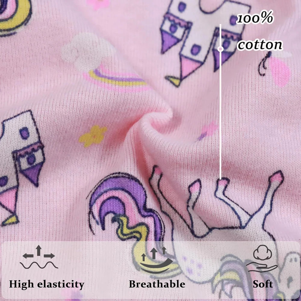 Children's Girls Cotton Unicorn Print Panties