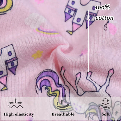 Children's Girls Cotton Unicorn Print Panties