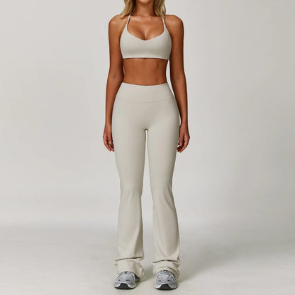 Yoga Suit Sports Set for Women Long Sleeve Athletic Wear