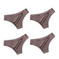 4PCS Seamless Brazilian Panties Cool Ice Silk Low Waist