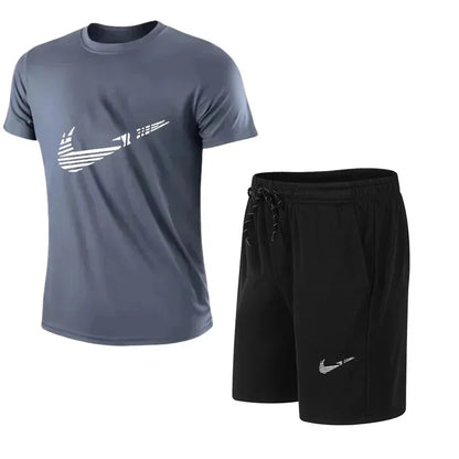 Men's Summer Casual Polyester Tracksuit Set