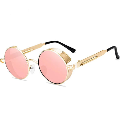 Metal Alloy Round Sunglasses for Men