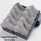 Unisex Ankle Socks Cotton Breathable Sports Black White Gray