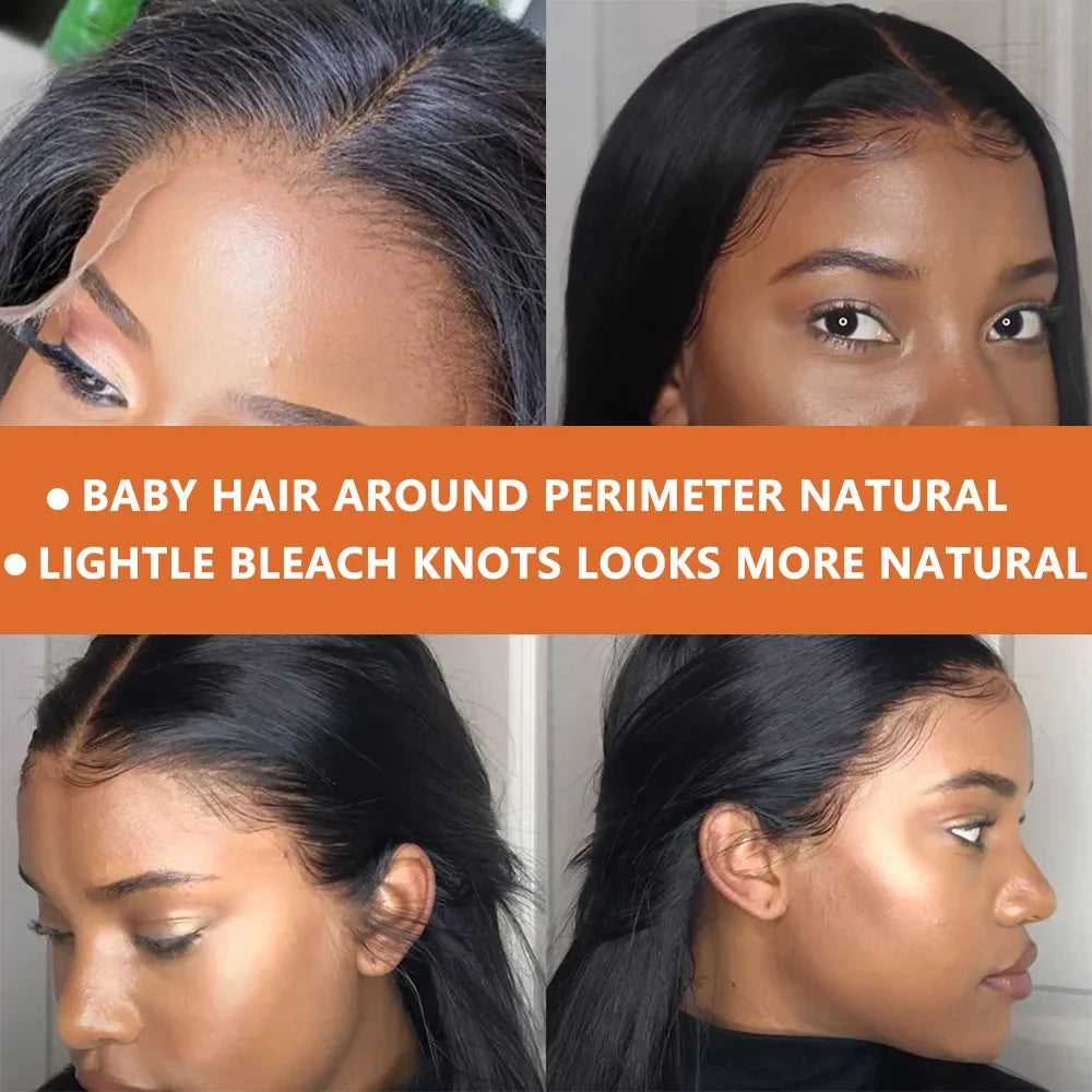 13X4 Bob Wig Straight Human Hair Lace Front Wig