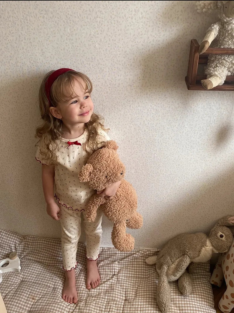 Cotton Long Sleeve T-Shirt and Pant Set for Girls