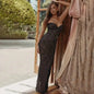 Lace Slim Bodycon Maxi Dress for Women