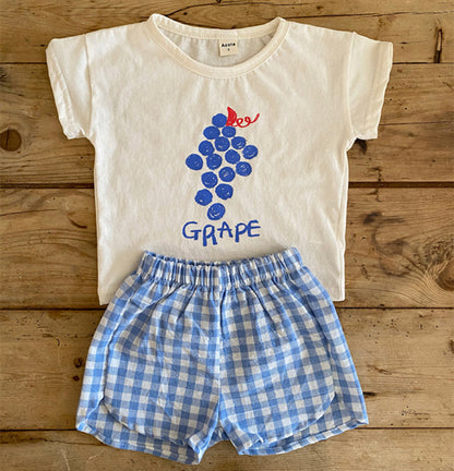 Cotton Toddler Summer Pajamas Set for Kids