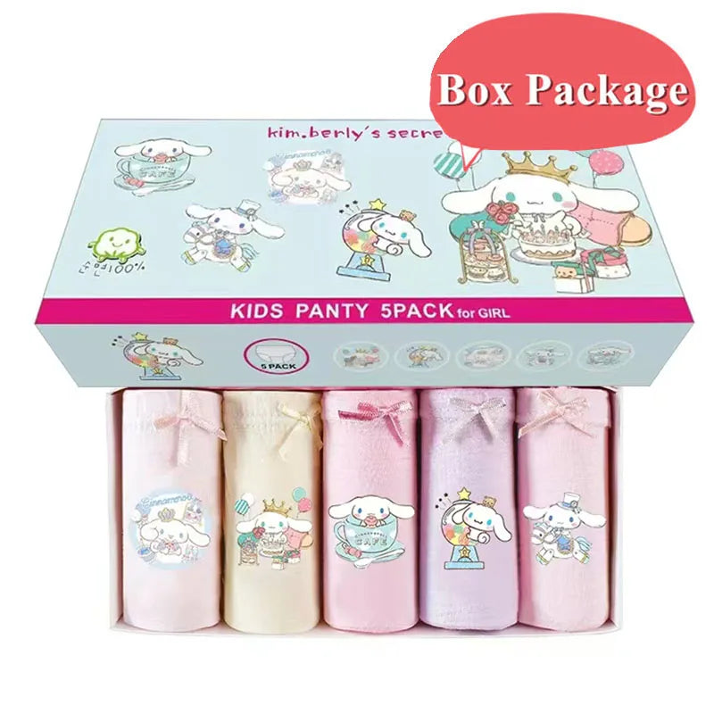 Cotton Girls Briefs with Cartoon Characters
