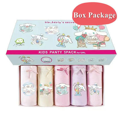 Cotton Girls Briefs with Cartoon Characters