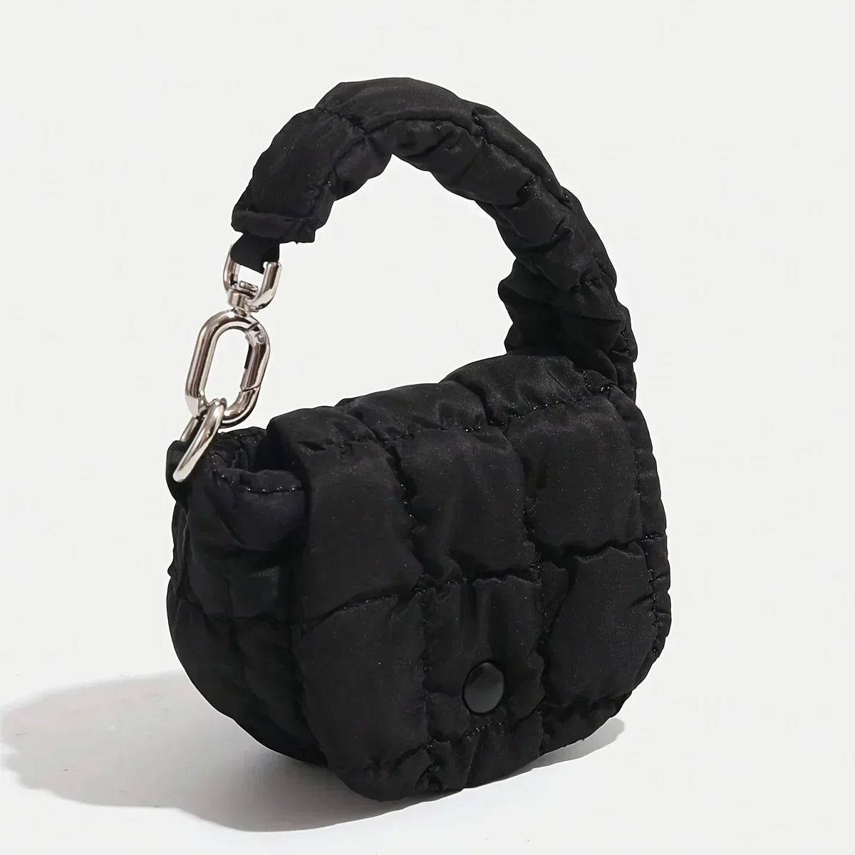 Black Nylon Mini Cloud Waist Pack with Coin Purse