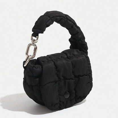 Black Nylon Mini Cloud Waist Pack with Coin Purse