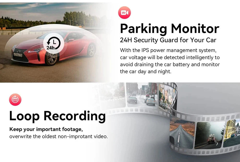 10 Inch 4K Dash Cam Rearview Mirror with GPS and WiFi