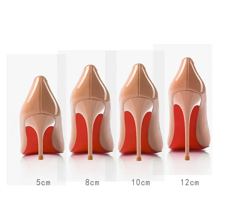 Elegant Black Patent Leather High Heel Pumps for Women