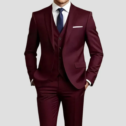 Slim Fit Black Tuxedo Suit Set for Men