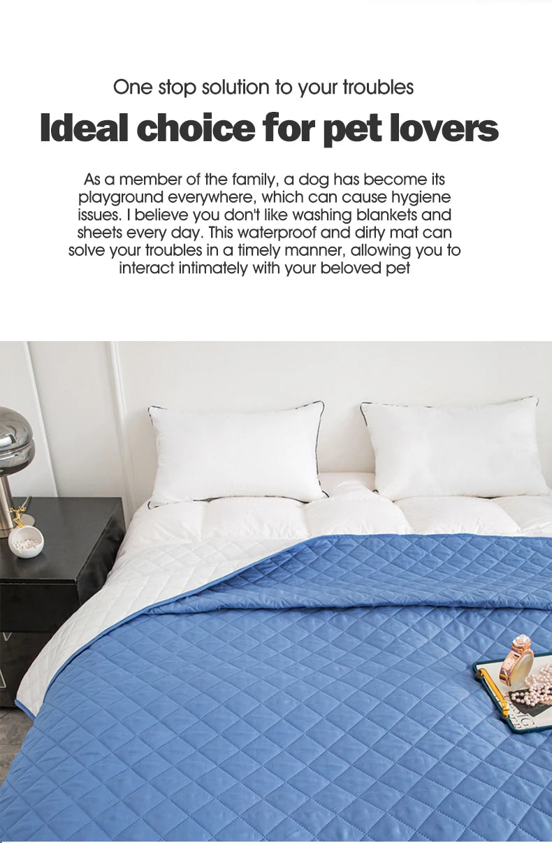 Waterproof Quilted Dog Bed Cover for Furniture