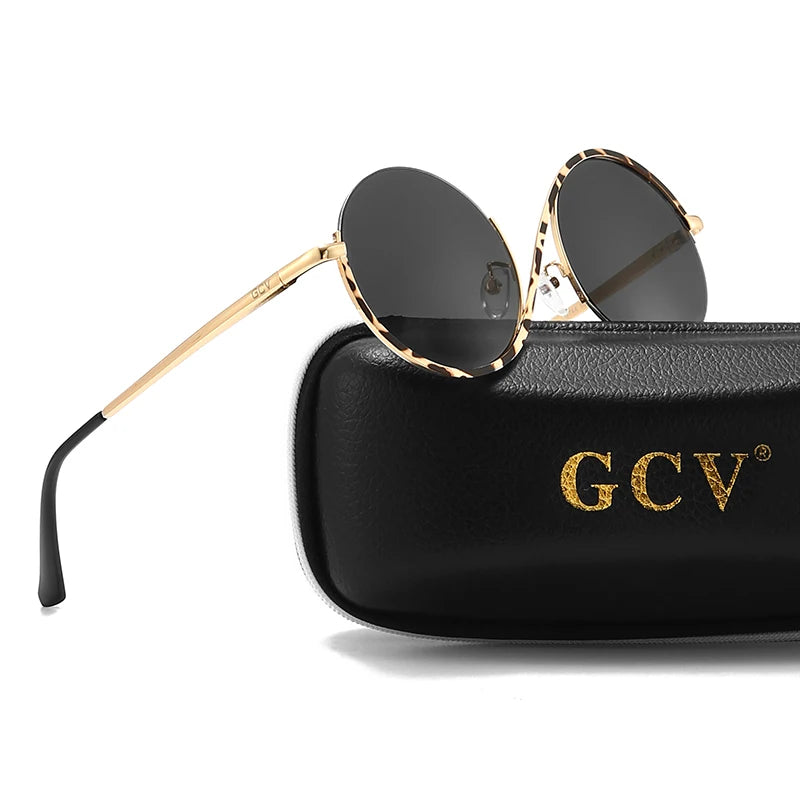 Gorgeous Round Frame Women Sunglasses in Metal