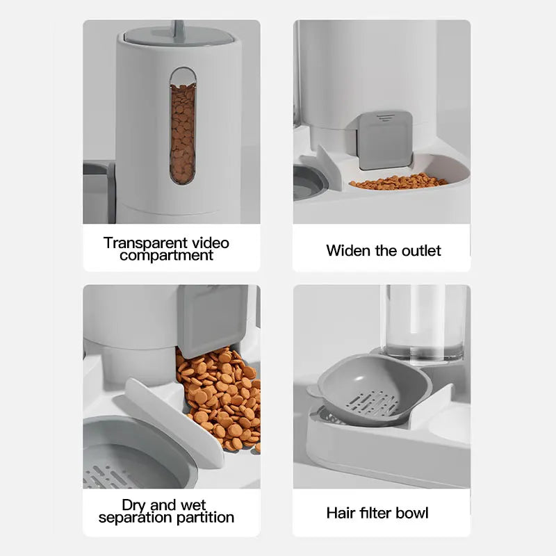 Automatic Cat Water Dispenser & Feeder