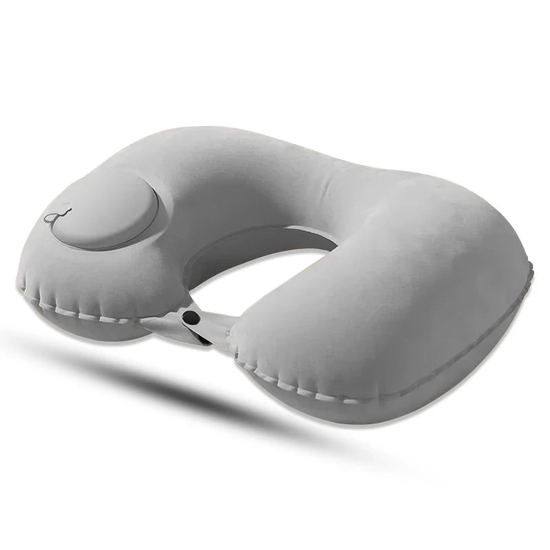 Foldable Inflatable U-Shaped Travel Pillow