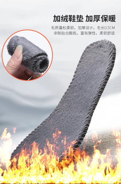 Men's Winter Ankle Snow Boots with Plush Lining