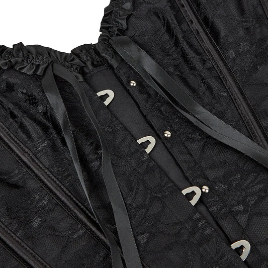 Gothic Lace Up Corset Shapewear for Women