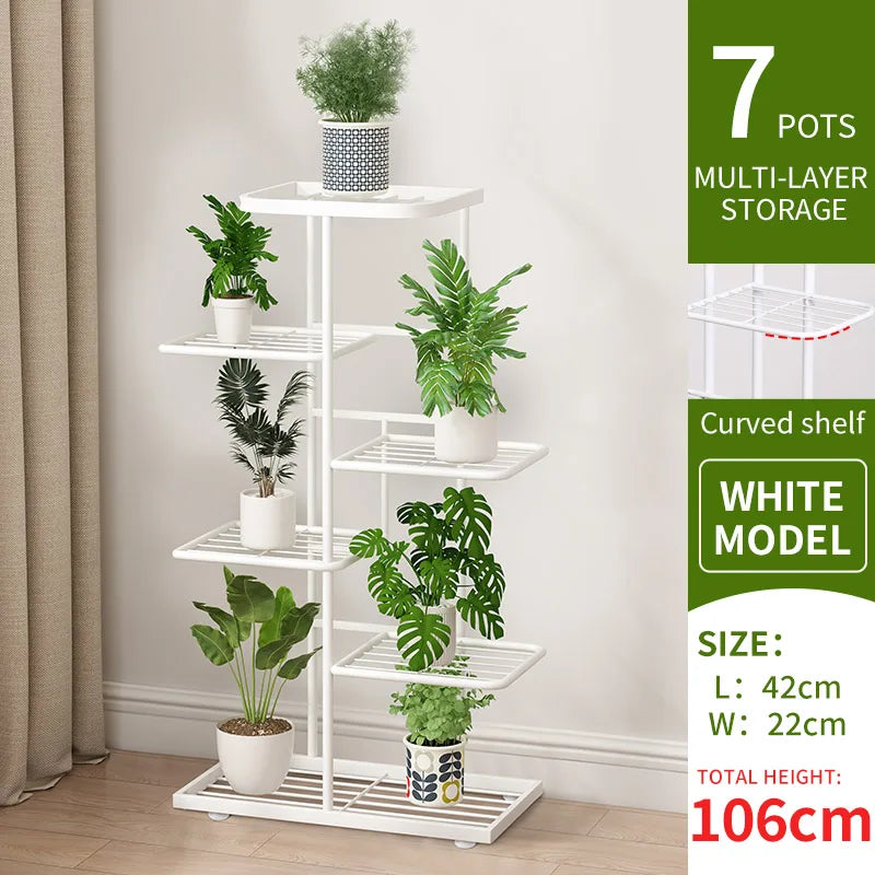 Iron Plant Stand Organizer with 6 Layers for Flowers