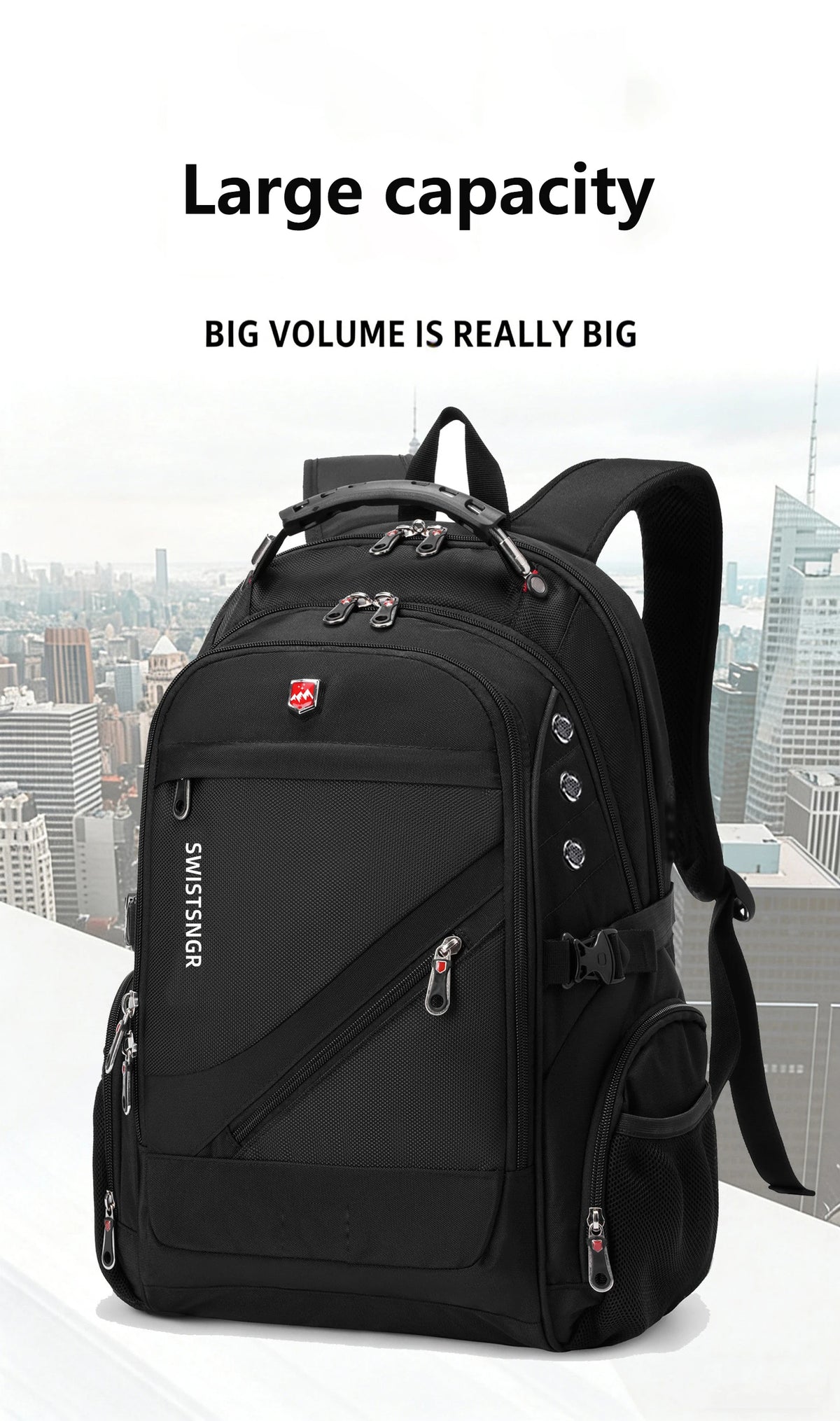 Waterproof Oxford Laptop Backpack for Travel and School