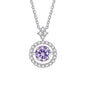 Moissanite Pendant Necklace for Women in Sterling Silver