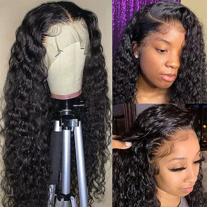 Deep Wave Lace Front Wig 13x6 Human Hair 250 Density