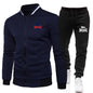Men's Casual Spring and Autumn Zipper Jacket Set