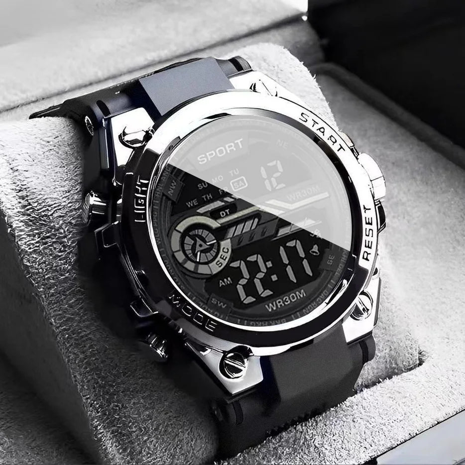 Men's Digital Sports Watch -LED Display