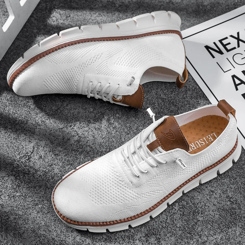 Men's Large Casual Fly-Weave Mesh Sports Shoes