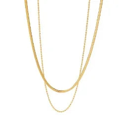 Vintage Textured Stainless Steel Necklace