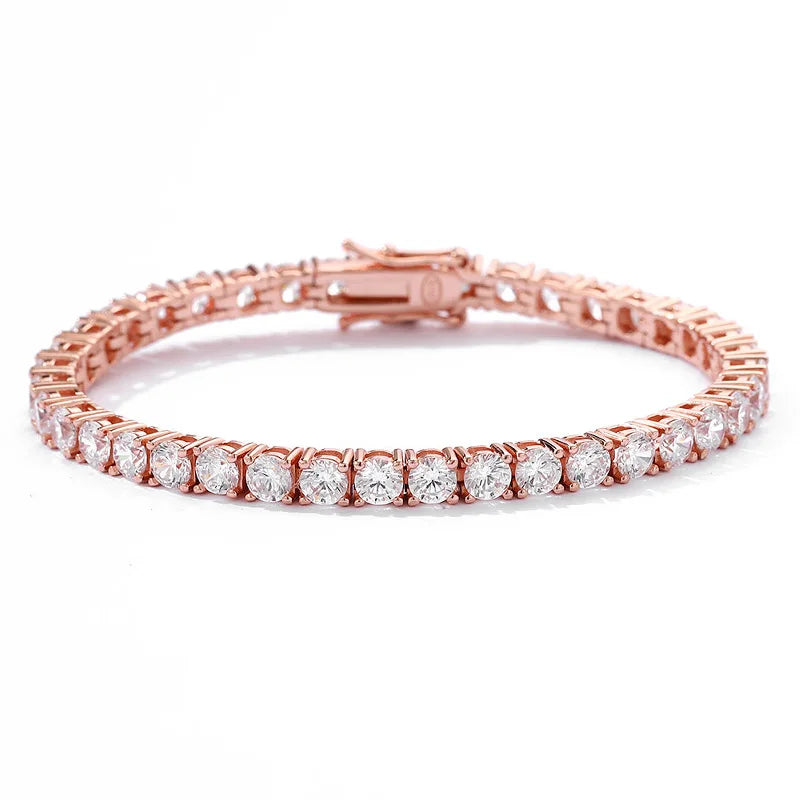 Moissanite Tennis Bracelet 925 Sterling Silver Unisex
