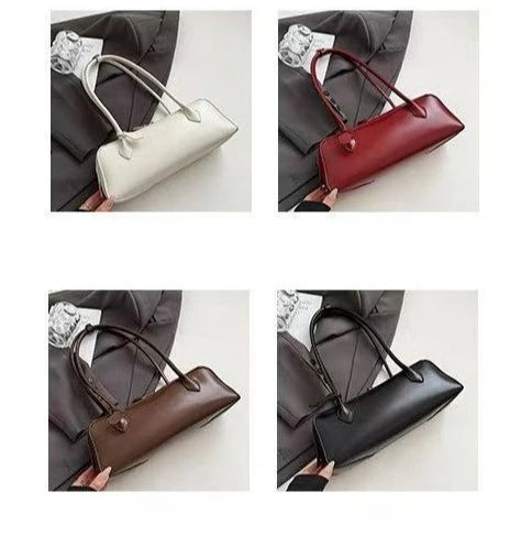 Vintage Cowhide Shoulder Bag for Women