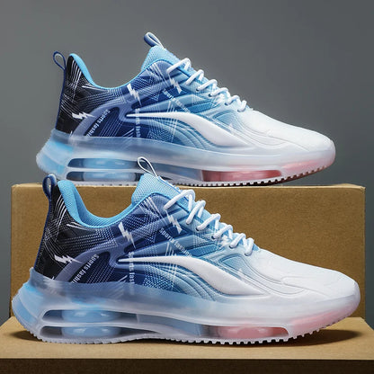Men's Basketball Shoes with Air Cushioning and Breathable Mesh