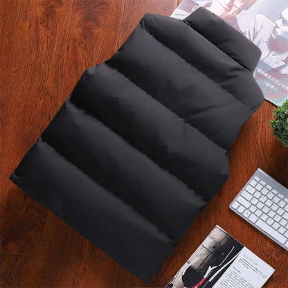 Men's Thick Windproof Sleeveless Vest Jacket