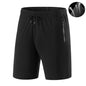 Men's Casual Running Shorts Black Gray Polyester