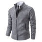 Men's Fleece Zipper Cardigan Casual Sports Coat
