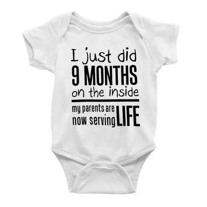 Funny I Just Did 9 Months Bodysuit for Infants